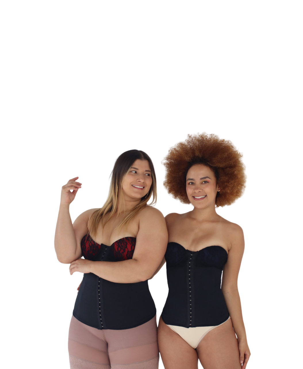 Corset modelador Sutil Fajas  copas de encaje en azul o rojo