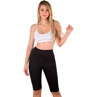 Vista frontal de Pescador Shaper Sutil Fajas - Licra térmica de tiro alto en neopreno para control de abdomen, cintura y muslos.