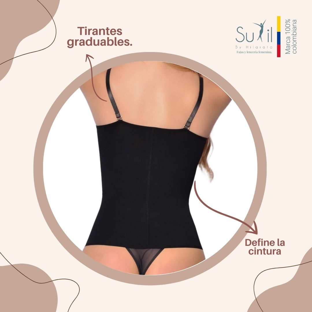 Corset modelador Sutil Fajas elaborado en Powernet espalda
