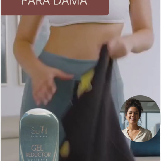 Video demostrativo de Combo Reductor Sutil Fajas - Guía de uso de chaleco moldeador, ajuste de cinturón térmico y aplicación de Gel Reductor.